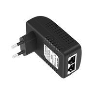 Injecteur PoE 48V 0.5A, adaptateur d'alimentation sur Ethernet avec connexion enfichable pour caméra de sécurité CCTV 802.3af