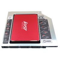 Adaptor Caddy HDD SSD untuk Laptop dengan Antarmuka 3.0, Dudukan Hard Disk 9.5mm, Braket Pemasangan Hard Drive untuk CD DVD ROM, Tersedia