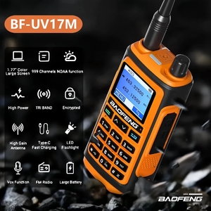Baofeng UV-17M UV17, высокомощная рация, двухсторонняя рация с шумоподавлением, портативная рация IP54, водонепроницаемая двухсторонняя рация типа C, зарядное устройство - Product Image 3