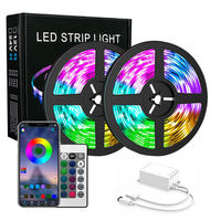 Bandes lumineuses LED intelligentes WiFi RCJ 5M 12V RGB, étanches IP68, flexibles, pour extérieur et éclairage d'ambiance automobile