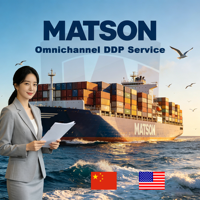 Agence logistique Chine-USA Canada, livraison porte-à-porte DDP par fret maritime avec support de livraison FBA