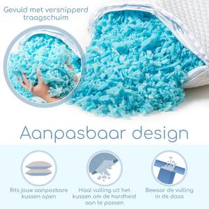 Oreiller de refroidissement mousse à mémoire déchiquetée réglable Loft bambou naturel refroidisseur oreillers coussin reine 20X30 pouces - Product Image 6