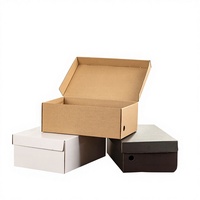 Boîte d'emballage pour chaussures d'enfants pliables en gros, impression offset, carton rigide rectangulaire