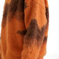 Pull-over en maille jacquard pour homme, col rond, design personnalisé HYS, logo sur le devant, mélange de laine mohair, style décontracté, hiver