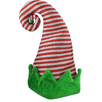 Chapeaux de Noël en peluche personnalisés pour adultes et enfants - Chapeaux d'elfe de Noël de dessin animé avec attaches pour les oreilles, pour les fêtes, utilisables en toutes saisons