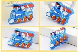 Araba Dolap Kapı Kolları Çekme Kolları Sevimli Yumuşak Kauçuk Karikatür Çocuk Odası Dekorları Çekmece Kulpları Dolap Çekme Kolları/Kulpları Trafik - Product Image 3