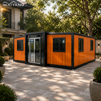 Maison préfabriquée moderne en conteneur extensible de 20, 30 ou 40 pieds, avec 2 ou 3 chambres, salle de bain, galvanisée, mobile et empilable, pour installation sans chantier
