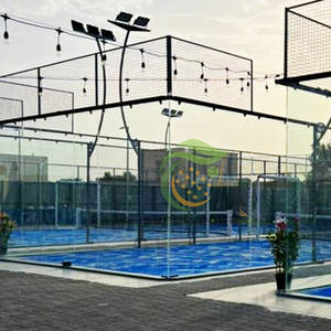 Cancha <span class=keywords><strong>de</strong></span> Padel Equipo deportivo Lujo al aire libre 12mm Vidrio templado Panorámico Padel Court Net - Product Image 6