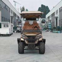 Carrito de Golf de 8 Plazas, Vehículo Utilitario para Campos de Golf y Resorts de Playa, Equipado con Techo de Lona y Batería de Carga Rápida