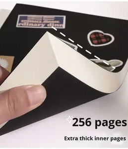 Diario in Pelle A5 con Copertina Rigida in Carta Spessa, Stile Vintage, Pratico Quaderno a Righe Orizzontali per Studenti, Regalo Ideale - Product Image 4