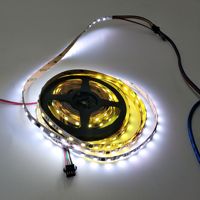 Bandes LED adressables DMX IP20 19,2W/M SMD5050 RGBW 4-en-1 DC24V pour aménagement paysager, PCB en cuivre, CRI élevé 80