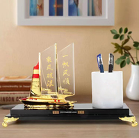 Organisateur de bureau réglable Art Déco en métal et bois, support de rangement multifonctionnel pour stylos et fournitures de bureau