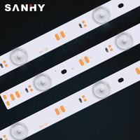 Bande lumineuse à led 24 v, profil en aluminium, luminaire décoratif, diffuseur