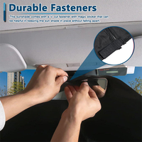 Pare-soleil de voiture avec visière en polyester 240T, design sportif, pare-soleil de pare-brise pour Tesla Model Y 3 S - Pare-soleil de fenêtre avant