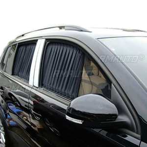 2Pcs/Set Black Auto Car Protection Curtains Anti-UV Sun <b>Shade</b> Side <b>Window</b> Visor Mesh Cover Shield Car Interior Accessories - Product Image 2