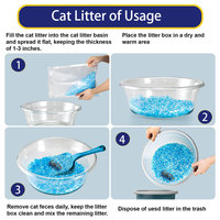 Produit en gros de litière pour chat en cristal de minerai de gel de silice naturel de haute qualité