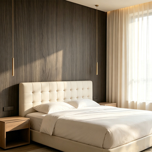 Adesivo Murale di Lusso Effetto <span class=keywords><strong>Legno</strong></span> Marrone, Pannello in Schiuma IXPE EPE Autoadesivo, Impermeabile, Decorativo per Interni - Product Image 2
