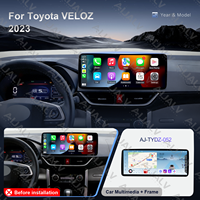 Autoradio multimédia Aijia 8+128 Go, 4G Carplay, grand écran 12,3 pouces, GPS DSP USB pour Toyota VELOZ 2023, lecteur DVD de voiture