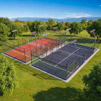 Usine directe, poteaux galvanisés à chaud, terrain de padel professionnel, gazon synthétique, garantie 10 ans et plus, qualité supérieure, 10x20m, CE