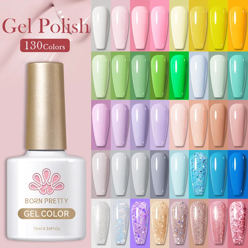 Geboren Pretty Nail Salon Levert Langdurige 10Ml Macaron Kleur Serie Losweken Geleid Uv Gel Nagellak