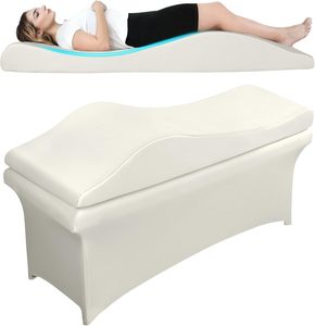 <span class=keywords><strong>Coussin</strong></span> de lit luxueux incurvé pour salon de beauté, couvre-lit ergonomique de massage, soutien dorsal en <span class=keywords><strong>mousse</strong></span> haute densité - Product Image 1