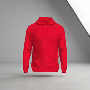 Sweat à capuche pour homme en polyester/coton épais, respirant, imprimé et brodé, sans cordon, couleur unie, coupe classique, ODM - Product Image 3