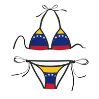 Vente en gros Nouveau style de vêtements de plage pour femmes Rif Amazigh People Flag Design Bikinis personnalisés Vêtements de plage pour femmes