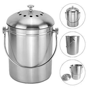 <span class=keywords><strong>2021</strong></span> En acier inoxydable Bac À Compost D'intérieur Seau de Compost pour Comptoir De Cuisine Inodore Compost Seau pour les Déchets Alimentaires De Cuisine - Product Image 6