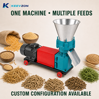 Machine à granulés d'aliments pour volailles et bétail, compacte, flexible, à moteur électrique, pour usage domestique, équipement agricole à petite échelle, version améliorée