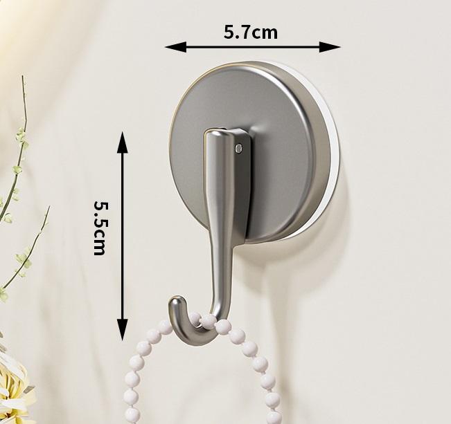 ตะขอเดี่ยวถ้วยดูดสีเทา1