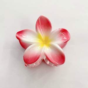 8cm verano vacaciones huevo flor pelo garra <span class=keywords><strong>Clipa</strong></span> chica sujeción lateral espalda cuchara Pan tiburón Clip vacaciones playa Accesorios para el cabello - Product Image 5