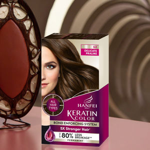 Vendita calda Tinture <span class=keywords><strong>per</strong></span> <span class=keywords><strong>capelli</strong></span> Semi-permanenti di colore a base di erbe di ispirazione professionale 7.5 caramello biondo 80% meno rottura 100% colore grigio - Product Image 1