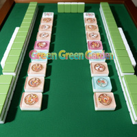 Jeu de Mahjong Portable et Durable en Relief d'Art Chinois Moderne, Tuiles en Acrylique Écologiques de Qualité Professionnelle, Prêt pour les Tournois 4 Joueurs