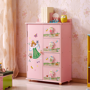 Placard moderne en bois pour enfants Armoire pour filles Meubles de chambre à coucher pour enfants Armoires de maison - Product Image 3