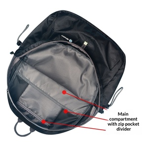 Sac à dos pliable en denim imperméable imprimé, ultra léger, grande capacité, unisexe, pour le sport, les voyages en plein air et l'alpinisme - Product Image 4