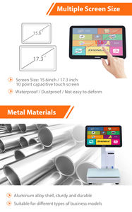 Balance POS tout-en-un Caisse enregistreuse pour PC Acier inoxydable Aliments frais Fruits Légumes Plateau de pesée pour papier-pour produits frais POS - Product Image 5