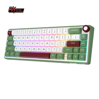 Royal Kludge RK R65 Keyboard Mekanis Keyboard Berkabel 66 Tombol RGB Backlit Keycap PBT Hot Swap Hadiah Keyboard Gamer