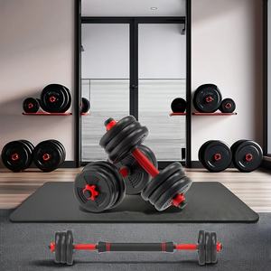 Ensemble d'haltères réglables 6 en 1 Ensemble de <span class=keywords><strong>poids</strong></span> d'haltères avec bielle <span class=keywords><strong>Kit</strong></span> de <span class=keywords><strong>musculation</strong></span> 20kg - Product Image 6