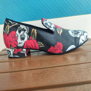 Nouveauté chaussures de <span class=keywords><strong>danse</strong></span> pour hommes personnalisées 2.5cm talon plat bas rouge Rose latine <span class=keywords><strong>Bachata</strong></span> Salsa chaussures Halloween Shoe-EVK627 de <span class=keywords><strong>danse</strong></span> - Product Image 5