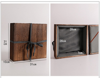 Boîte de tasses à thé en bois bon marché-Boîte de tasse à thé en bois préservée rétro