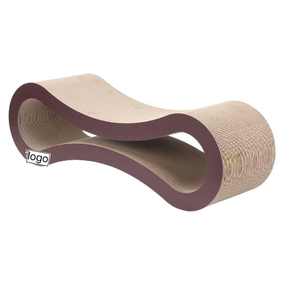 Rascador <span class=keywords><strong>para</strong></span> <span class=keywords><strong>Gatos</strong></span> Extra Grande de Lujo Clásico, Cama de Cartón Corrugado, Árbol <span class=keywords><strong>para</strong></span> <span class=keywords><strong>Gatos</strong></span> de 2 Niveles, Embalaje de Cartón, Uso en Interiores - Product Image 1