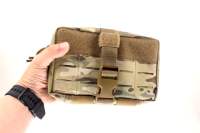 Pochette de transport quotidienne portable avec panneau arrière détachable pour porte-plaque EDC sac à main tactique pour homme MU