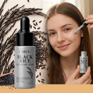 Suero Exfoliante de Arroz Negro Laikou con AHA, BHA y Niacinamida, Refina los Poros, Equilibra el Exceso de Grasa, Suero Facial - Product Image 1