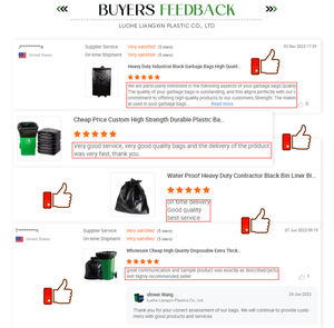 Black plastic household garbage <b>bag</b> wholesale trash <b>bags</b> customized heavy duty factory industrial trash <b>bag</b> - Product Image 6