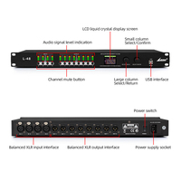 BAE-L24 Nouveau Produit Interface Usb Professionnelle 2 En 4 Processeur Audio Numérique Pour Ordinateurs