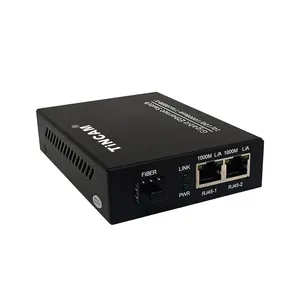 ¡TiNCAM Gigabit Media Converter 10/100/1000Mbps Ethernet Media Converter 1 * RJ45 + 1 * SFP Fiber Port SFP Bidi 20km Stock!