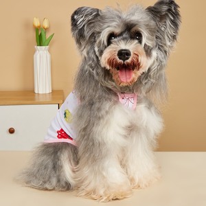 Débardeurs d'été fins pour chats et chiens, fabriqués sur mesure par l'usine source, vêtements pour Bichon Frise, vêtements pour animaux de compagnie à imprimé dessin animé - Product Image 2