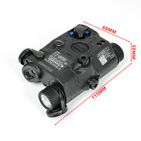 Linterna LED Táctica M600C con Láser Rojo/Verde PEQ15 y Luz Blanca, Luz de Exploración para Armas, Puntero Láser para Exteriores