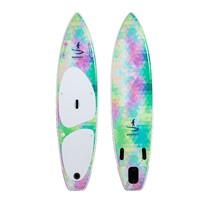 Planche de Stand Up Paddle Gonflable Ultra-légère HY Sports pour Femme, 12,5 kg, à Mouvement Rapide, 3 Ailerons, 320 cm, Matériau Brossé SAP, Facile à Pagaier et à Surfer