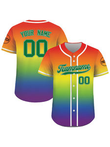 Vendita all'ingrosso personalizzato di buona qualità in poliestere 100% sublimazione Button Down Baseball Jersey Softball usura per gli uomini - Product Image 3